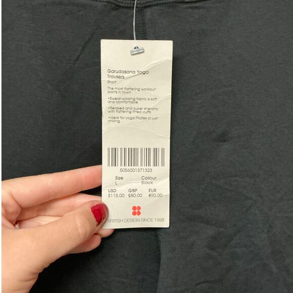 Sweaty Betty Garudasana Yoga Trousers Black Size L - Picture 6 of 8